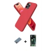 MARSİLYAN™- iPhone 12 Pro Kılıf Kozmos Yansıma Özel Seri - Siyah 360 Mat Full Body Arka Koruyucu + Metal Kamera Lens Koruma Cam - MR