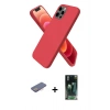 MARSİLYAN™- iPhone 12 Pro Kılıf Kozmos Yansıma Özel Seri - Siyah 360 Mat Full Body Arka Koruyucu + Renkli Kamera Lens Koruma Cam - PE