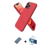 MARSİLYAN™- iPhone 12 Pro Kılıf Kozmos Yansıma Özel Seri - Siyah 3D Antistatik Cam Ekran Koruyucu + Metal Kamera Lens Koruma Cam - AKYL