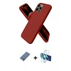 MARSİLYAN™- iPhone 12 Pro Kılıf Kozmos Yansıma Özel Seri - Siyah 3D Antistatik Cam Ekran Koruyucu + Metal Kamera Lens Koruma Cam - AKYL