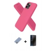 MARSİLYAN™- iPhone 12 Pro Kılıf Kozmos Yansıma Özel Seri - Siyah 3D Antistatik Hayalet Cam Ekran Koruyucu + Metal Kamera Lens Koruma Cam - KUYL