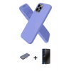 MARSİLYAN™- iPhone 12 Pro Kılıf Kozmos Yansıma Özel Seri - Siyah 3D Antistatik Hayalet Cam Ekran Koruyucu + Renkli Kamera Lens Koruma Cam - PE