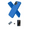 MARSİLYAN™- iPhone 12 Pro Kılıf Kozmos Yansıma Özel Seri - Siyah 3D Antistatik Hayalet Cam Ekran Koruyucu + Shine Kamera Lens Koruma Cam - SH