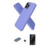 MARSİLYAN™- iPhone 12 Pro Kılıf Kozmos Yansıma Özel Seri - Siyah 3D Antistatik Hayalet Cam Ekran Koruyucu + Renkli Kamera Lens Koruma Cam - YL
