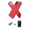 MARSİLYAN™- iPhone 12 Pro Kılıf Kozmos Yansıma Özel Seri - Siyah 3D Antistatik Hayalet Cam Ekran Koruyucu + Shine Kamera Lens Koruma Cam - SH