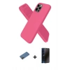 MARSİLYAN™- iPhone 12 Pro Kılıf Kozmos Yansıma Özel Seri - Siyah 3D Antistatik Hayalet Cam Ekran Koruyucu + Shine Kamera Lens Koruma Cam - GD