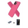 MARSİLYAN™- iPhone 12 Pro Kılıf Kozmos Yansıma Özel Seri - Siyah 3D Antistatik Hayalet Cam Ekran Koruyucu + Renkli Kamera Lens Koruma Cam - YL