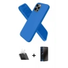 MARSİLYAN™- iPhone 12 Pro Kılıf Kozmos Yansıma Özel Seri - Siyah 3D Antistatik Hayalet Cam Ekran Koruyucu + Kamera Lens Koruma Cam - SF