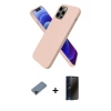 MARSİLYAN™- iPhone 12 Pro Kılıf Kozmos Yansıma Özel Seri - Siyah 3D Antistatik Hayalet Cam Ekran Koruyucu + Shine Kamera Lens Koruma Cam - SH