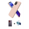MARSİLYAN™- iPhone 12 Pro Kılıf Kozmos Yansıma Özel Seri - Siyah 3D Antistatik Seramik Nano Ekran Koruyucu + Neon Fosforlu Kamera Lens - TU