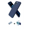 MARSİLYAN™- iPhone 12 Pro Kılıf Kozmos Yansıma Özel Seri - Siyah 3D Antistatik Seramik Nano Ekran Koruyucu + Shine Kamera Lens Koruma Cam - MI