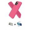 MARSİLYAN™- iPhone 12 Pro Kılıf Kozmos Yansıma Özel Seri - Siyah 3D Antistatik Seramik Nano Ekran Koruyucu + Gold Rainbow Kamera Lens Koruma Cam