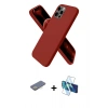 MARSİLYAN™- iPhone 12 Pro Kılıf Kozmos Yansıma Özel Seri - Siyah 3D Antistatik Seramik Nano Ekran Koruyucu + Renkli Kamera Lens Koruma Cam - SI