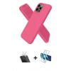 MARSİLYAN™- iPhone 12 Pro Kılıf Kozmos Yansıma Özel Seri - Siyah 3D Antistatik Seramik Nano Ekran Koruyucu + Kamera Lens Koruma Cam - SF