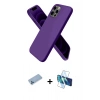 MARSİLYAN™- iPhone 12 Pro Kılıf Kozmos Yansıma Özel Seri - Siyah 3D Antistatik Seramik Nano Ekran Koruyucu + Shine Kamera Lens Koruma Cam - MI