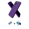 MARSİLYAN™- iPhone 12 Pro Kılıf Kozmos Yansıma Özel Seri - Siyah 3D Antistatik Seramik Nano Ekran Koruyucu + Shine Kamera Lens Koruma Cam - GS
