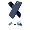 MARSİLYAN™- iPhone 12 Pro Kılıf Kozmos Yansıma Özel Seri - Siyah 3D Antistatik Seramik Nano Ekran Koruyucu + Shine Kamera Lens Koruma Cam - SH