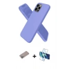 MARSİLYAN™- iPhone 12 Pro Kılıf Kozmos Yansıma Özel Seri - Siyah 3D Antistatik Seramik Nano Ekran Koruyucu + Shine Kamera Lens Koruma Cam - SABE