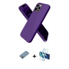 MARSİLYAN™- iPhone 12 Pro Kılıf Kozmos Yansıma Özel Seri - Siyah 3D Antistatik Seramik Nano Ekran Koruyucu + Shine Kamera Lens Koruma Cam - GI