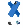 MARSİLYAN™- iPhone 12 Pro Kılıf Kozmos Yansıma Özel Seri - Siyah 3D Antistatik Seramik Nano Ekran Koruyucu + Kamera Lens Koruma Cam - SF