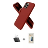 MARSİLYAN™- iPhone 12 Pro Kılıf Kozmos Yansıma Özel Seri - Siyah 6D Mat Seramik Hayalet Nano Ekran Koruyucu + Kamera Lens Koruma Cam - SF