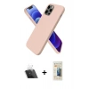 MARSİLYAN™- iPhone 12 Pro Kılıf Kozmos Yansıma Özel Seri - Siyah 6D Mat Seramik Hayalet Nano Ekran Koruyucu + Kamera Lens Koruma Cam - SF