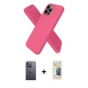 MARSİLYAN™- iPhone 12 Pro Kılıf Kozmos Yansıma Özel Seri - Siyah 6D Mat Seramik Hayalet Nano Ekran Koruyucu + Neon Fosforlu Kamera Lens - BZ