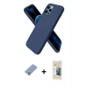 MARSİLYAN™- iPhone 12 Pro Kılıf Kozmos Yansıma Özel Seri - Siyah 6D Mat Seramik Hayalet Nano Ekran Koruyucu + Metal Kamera Lens Koruma Cam - KUYL