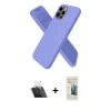 MARSİLYAN™- iPhone 12 Pro Kılıf Kozmos Yansıma Özel Seri - Siyah 6D Mat Seramik Hayalet Nano Ekran Koruyucu + Kamera Lens Koruma Cam - SF