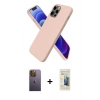 MARSİLYAN™- iPhone 12 Pro Kılıf Kozmos Yansıma Özel Seri - Siyah 6D Mat Seramik Hayalet Nano Ekran Koruyucu + Neon Fosforlu Kamera Lens - SI