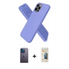 MARSİLYAN™- iPhone 12 Pro Kılıf Kozmos Yansıma Özel Seri - Siyah 6D Mat Seramik Hayalet Nano Ekran Koruyucu + Neon Fosforlu Kamera Lens - MI