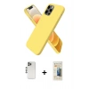 MARSİLYAN™- iPhone 12 Pro Kılıf Kozmos Yansıma Özel Seri - Siyah 6D Mat Seramik Hayalet Nano Ekran Koruyucu + Shine Kamera Lens - GS