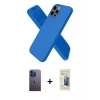 MARSİLYAN™- iPhone 12 Pro Kılıf Kozmos Yansıma Özel Seri - Siyah 6D Mat Seramik Hayalet Nano Ekran Koruyucu + Neon Fosforlu Kamera Lens - MI