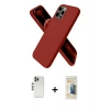 MARSİLYAN™- iPhone 12 Pro Kılıf Kozmos Yansıma Özel Seri - Siyah 6D Mat Seramik Hayalet Nano Ekran Koruyucu + Shine Kamera Lens - GS