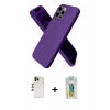 MARSİLYAN™- iPhone 12 Pro Kılıf Kozmos Yansıma Özel Seri - Siyah Polymer Nano Ekran Koruyucu + Shine Kamera Lens - GD
