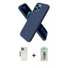 MARSİLYAN™- iPhone 12 Pro Kılıf Kozmos Yansıma Özel Seri - Siyah Polymer Nano Ekran Koruyucu + Shine Kamera Lens - GD