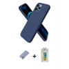 MARSİLYAN™- iPhone 12 Pro Kılıf Kozmos Yansıma Özel Seri - Siyah Polymer Nano Ekran Koruyucu + Metal Kamera Lens Koruma Cam - KUYL