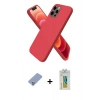 MARSİLYAN™- iPhone 12 Pro Kılıf Kozmos Yansıma Özel Seri - Siyah Polymer Nano Ekran Koruyucu + Metal Kamera Lens Koruma Cam - KUYL