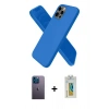 MARSİLYAN™- iPhone 12 Pro Kılıf Kozmos Yansıma Özel Seri - Siyah Polymer Nano Ekran Koruyucu + Neon Fosforlu Kamera Lens - MI