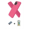MARSİLYAN™- iPhone 12 Pro Kılıf Kozmos Yansıma Özel Seri - Siyah Polymer Nano Ekran Koruyucu + Metal Kamera Lens Koruma Cam - KI