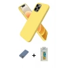 MARSİLYAN™- iPhone 12 Pro Kılıf Kozmos Yansıma Özel Seri - Siyah Polymer Nano Ekran Koruyucu + Metal Kamera Lens Koruma Cam - AKYL
