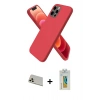 MARSİLYAN™- iPhone 12 Pro Kılıf Kozmos Yansıma Özel Seri - Siyah Polymer Nano Ekran Koruyucu + Rainbow Kamera Lens Koruma Cam - GD