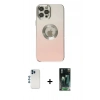 MARSİLYAN™- iPhone 12 Pro Kılıf Kutup Yansıma Özel Seri - Şeffaf 360 Full Body Arka Koruyucu + Shine Kamera Lens - MI