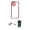 MARSİLYAN™- iPhone 12 Pro Kılıf Nova Asil Özel Seri - Şeffaf 360 Full Body Arka Koruyucu + Shine Kamera Lens Koruma Cam - SABE
