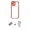 MARSİLYAN™- iPhone 12 Pro Kılıf Nova Asil Özel Seri - Şeffaf Uv Polymer Nano Ekran Koruyucu + Shine Kamera Lens Koruma Cam - SH