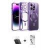 MARSİLYAN™- iPhone 12 Pro Kılıf Nova Işık Özel Seri - Şeffaf Uv Polymer Nano Ekran Koruyucu + Kamera Lens Koruma Cam - SF