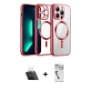 MARSİLYAN™- iPhone 12 Pro Kılıf Nova Işık Özel Seri - Şeffaf Uv Polymer Nano Ekran Koruyucu + Kamera Lens Koruma Cam - SF