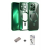 MARSİLYAN™- iPhone 12 Pro Kılıf Nova Işık Özel Seri - Şeffaf Uv Polymer Nano Ekran Koruyucu + Shine Kamera Lens Koruma Cam - SABE