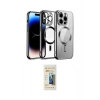 MARSİLYAN™- iPhone 12 Pro Kılıf Nova Işık Özel Seri - Siyah 6D Mat Seramik Hayalet Nano Ekran Koruyucu