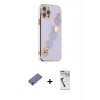 MARSİLYAN™- iPhone 12 Pro Kılıf Nova Işık Prime - Şeffaf Uv Polymer Nano Ekran Koruyucu + Metal Kamera Lens Koruma Cam - GD